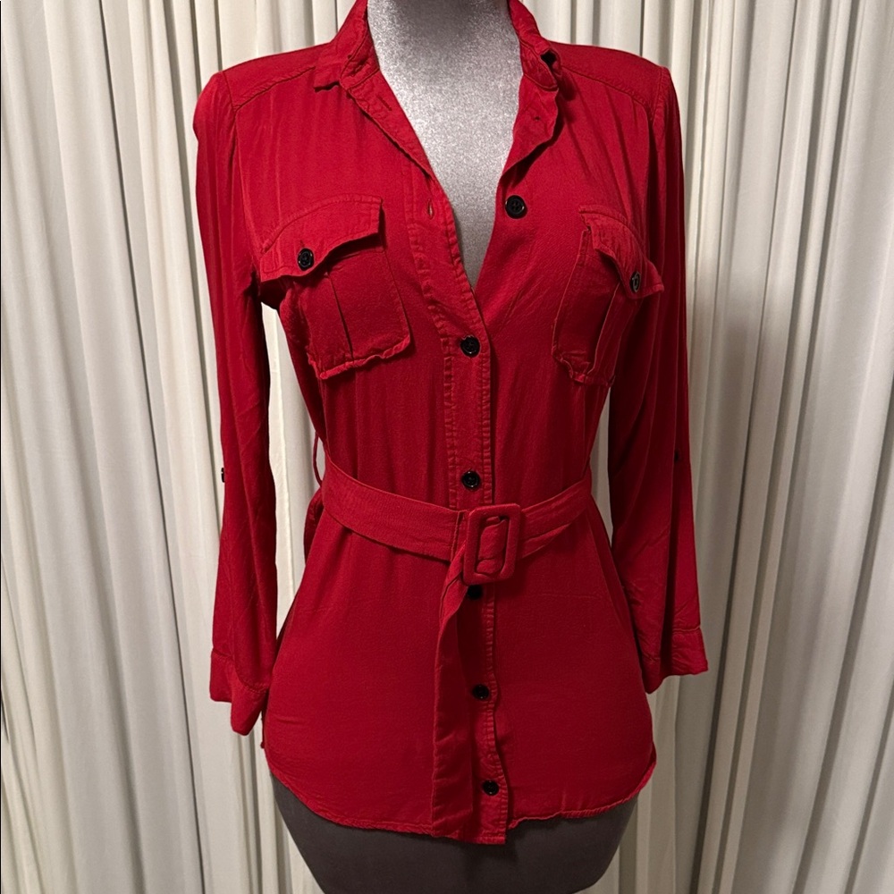 Burgundy Long sleeve T-shirt dress